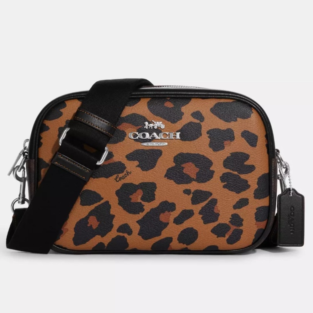 COACH Crossbody Purse Leopard Print Bag